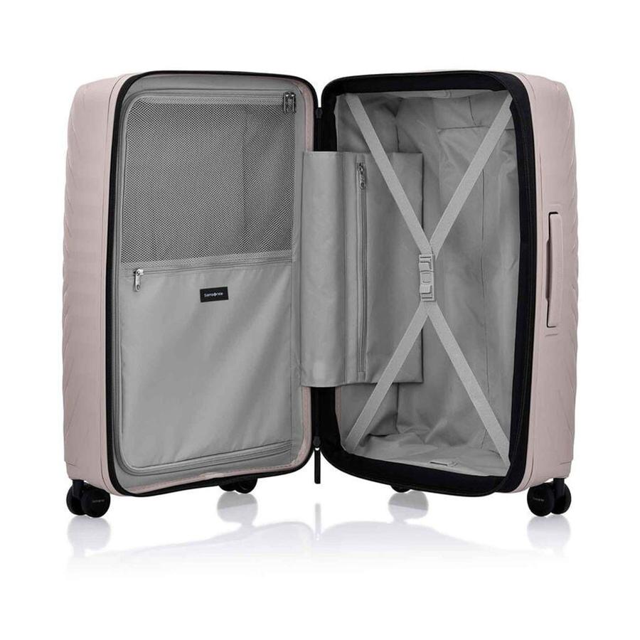 Samsonite Octolite Neo 81cm Hardside Checked Suitcase Taupe Taupe