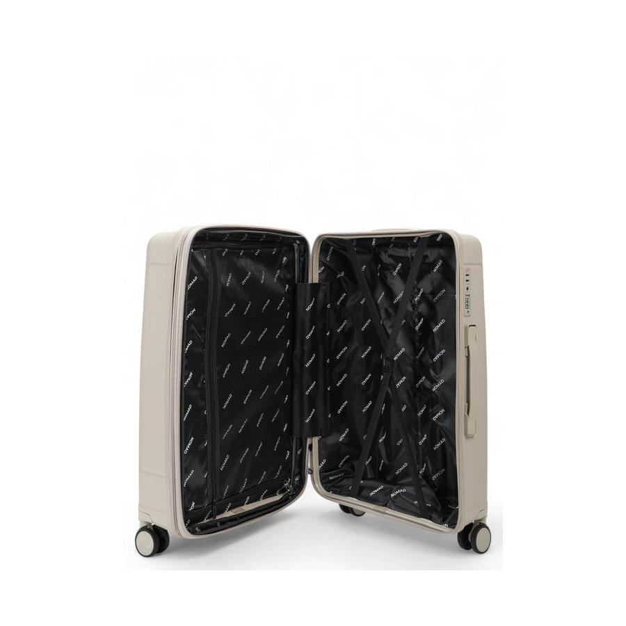 Nomad Quest 65cm Hardside Checked Suitcase Beige Beige