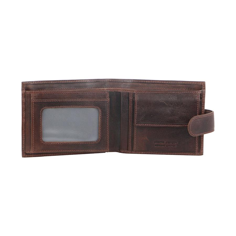Pierre Cardin Noah Men's Italian Leather RFID Wallet Chocolate Chocolate