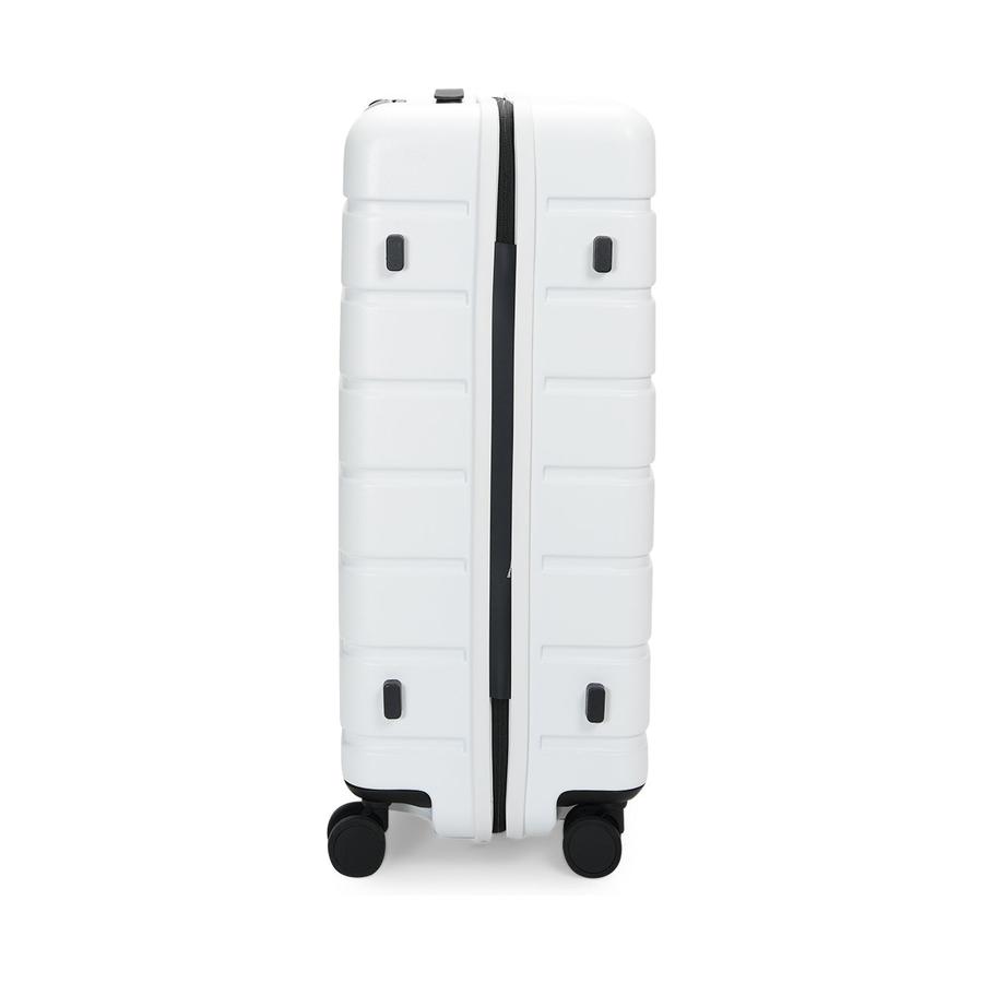 Explorer Arlo Pro 65cm Hardside Checked Suitcase White White