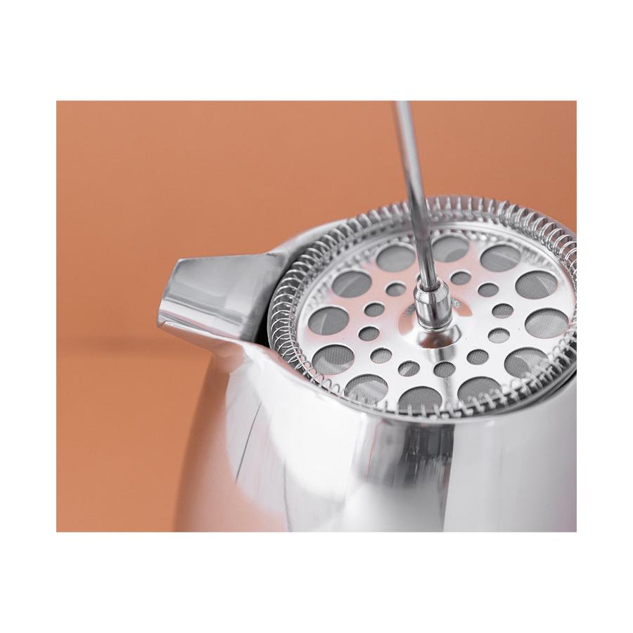 La Cafetiere 8 Cup Double Wall French Press Stainless Steel Stainless Steel