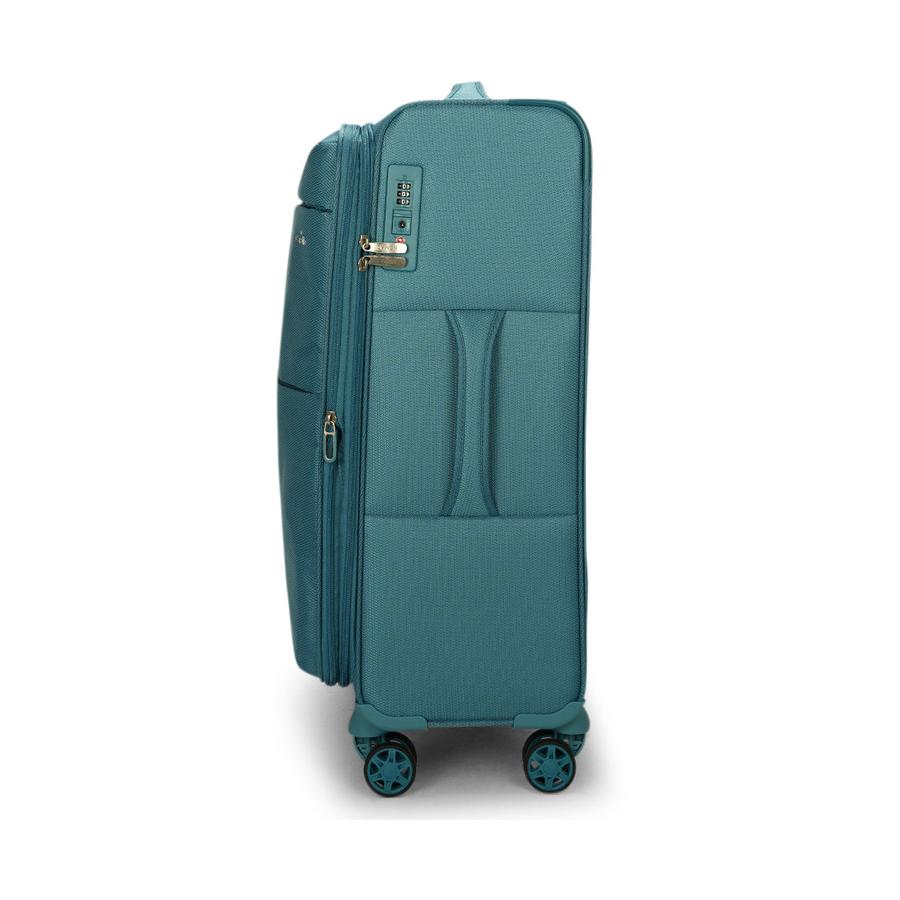 Caselite Ultra 69cm Softside Checked Suitcase Teal Teal