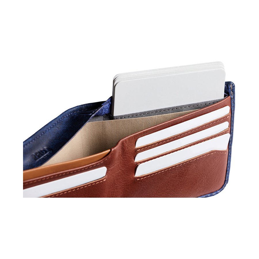 Bellroy RFID Hide & Seek HI Leather Wallet Ocean Ocean