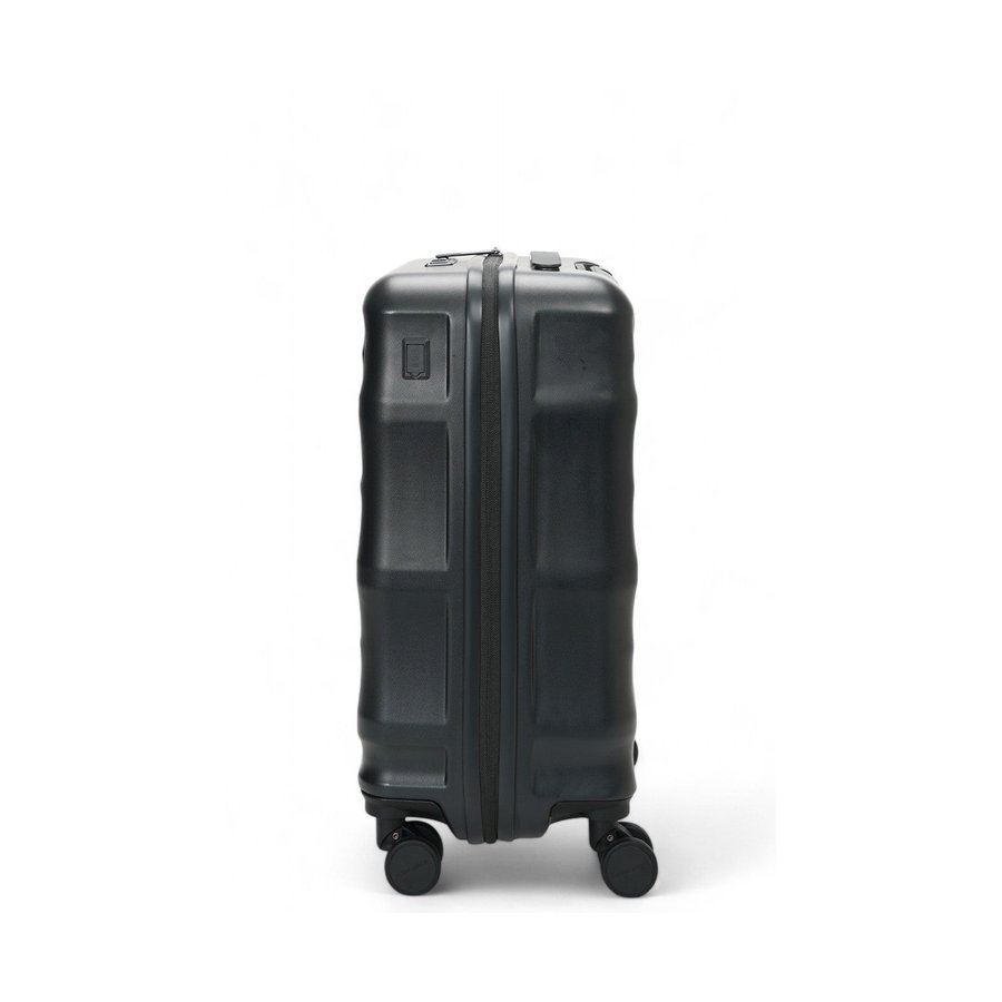 Explorer Luna-Air 55cm Front Access Hardside Carry-On Suitcase Black Black
