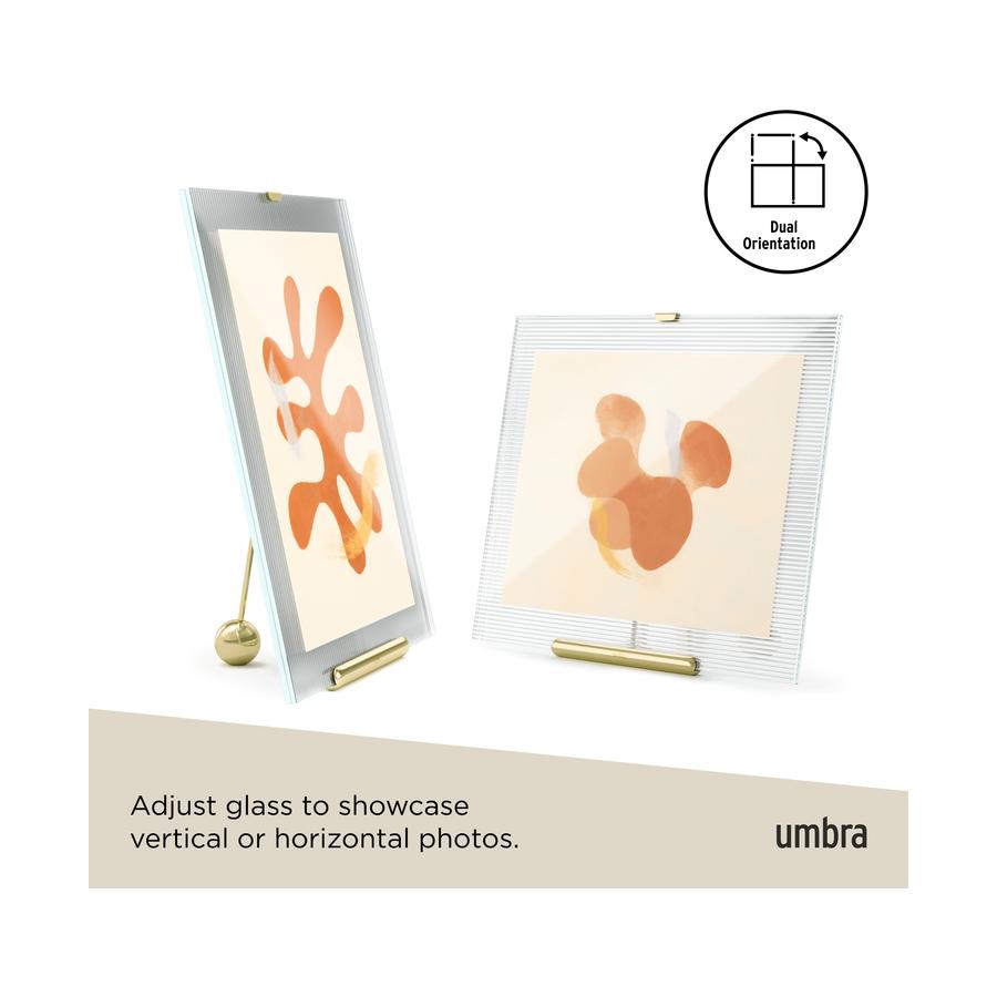 Umbra Flute 20 x 25cm Picture Frame Brass Brass