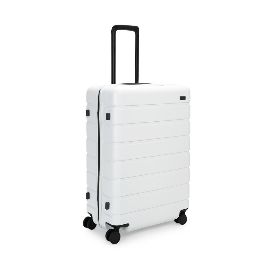 Explorer Arlo Pro 65cm Hardside Checked Suitcase White White