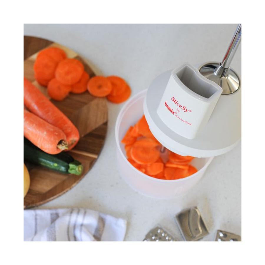 Bamix SliceSy Food Processor Attachment White White