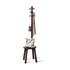 Umbra Pillar Stool with Built-In Coat Rack Black/Walnut