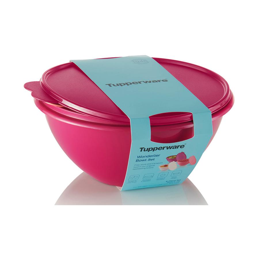 Tupperware Wonderlier Bowls (Set of 3) Pink Pink