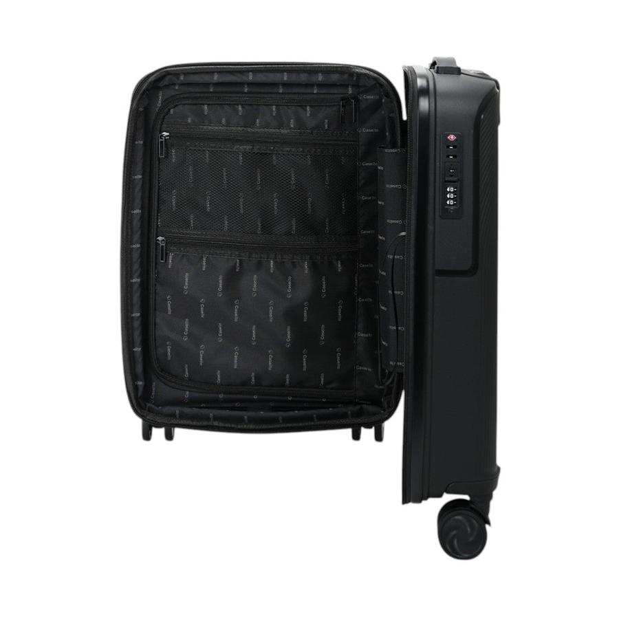 Caselite Aero 56cm Hardside Carry-On Suitcase Black Black