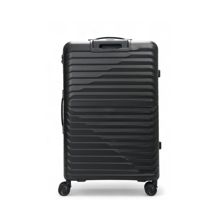 Caselite Summit 75cm Hardside Checked Suitcase Black Black