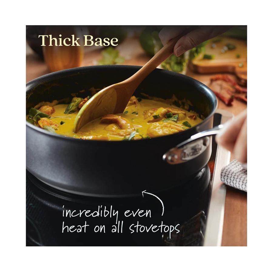 Anolon SearTech 24cm (3.3L) Covered Saute Pan Black Black