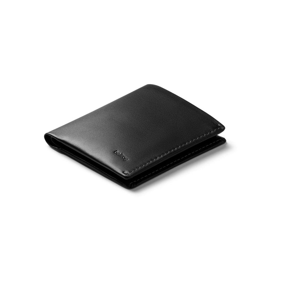 Bellroy RFID Note Sleeve Leather Wallet Black Black