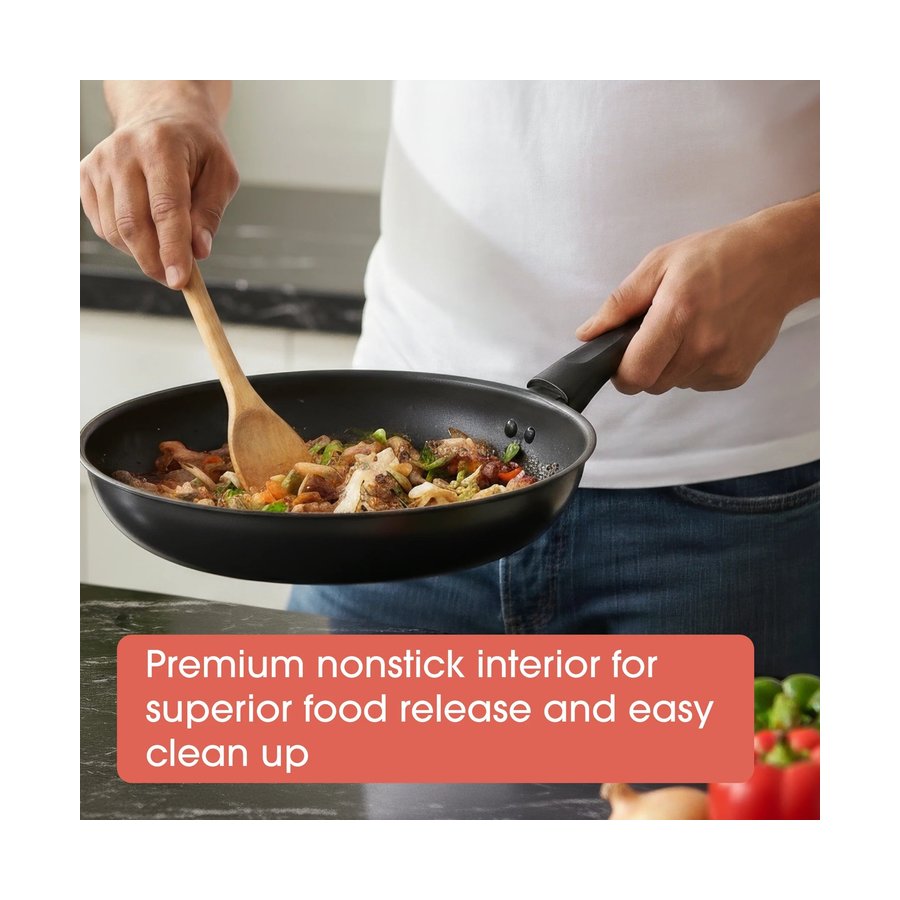 Raco Everyday Essentials 24cm Nonstick Induction Frypan Black Black