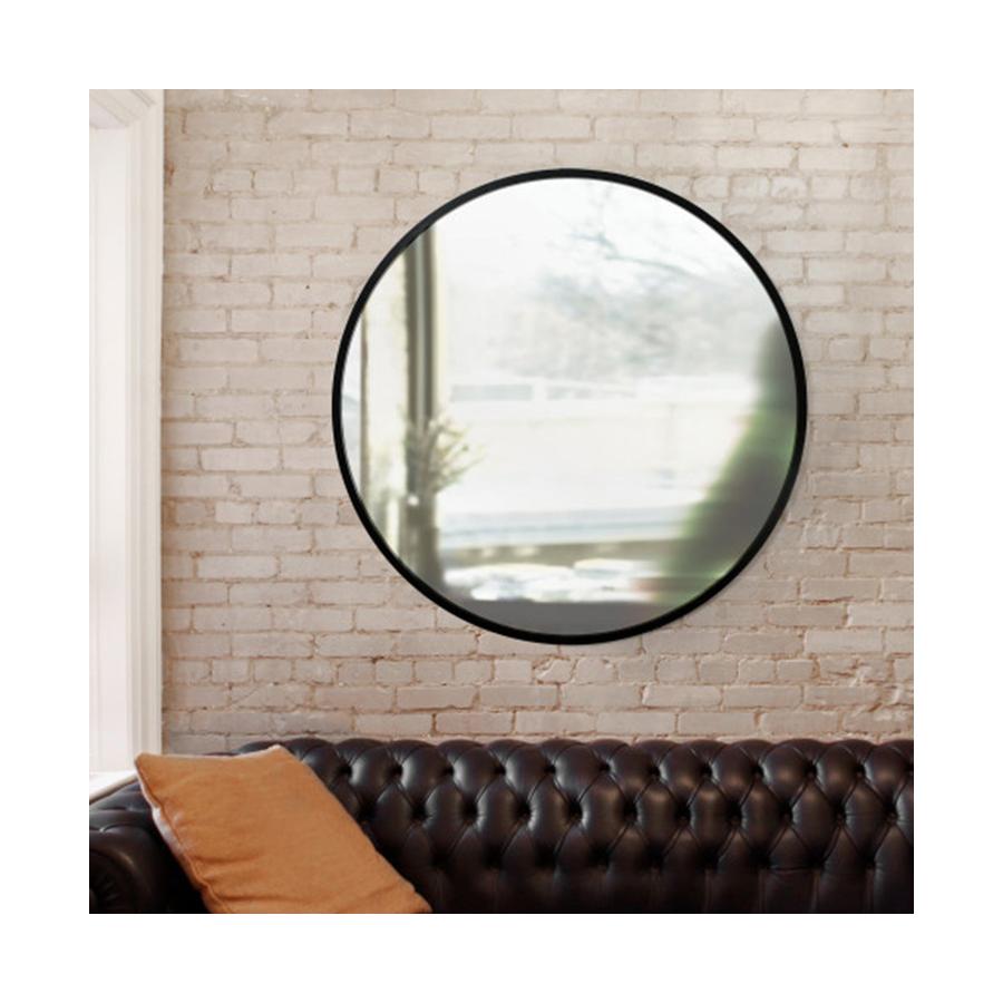 Umbra Hub Circular Wall Mirror (94cm) Black Black