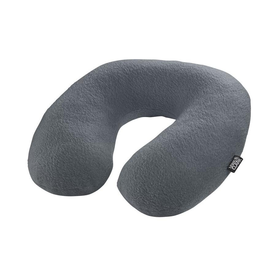 Lewis N. Clark Fibre Filled Neck Pillow Grey Grey