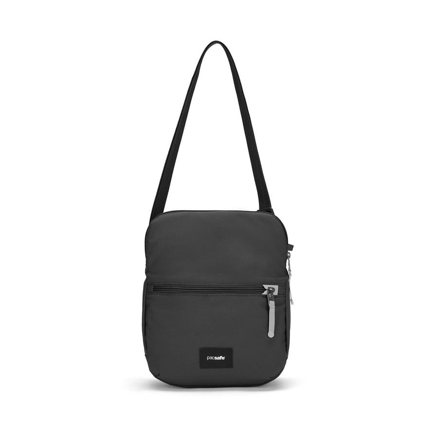 Pacsafe GO Anti-Theft Recycled Saddle Crossbody Bag Jet Black Jet Black