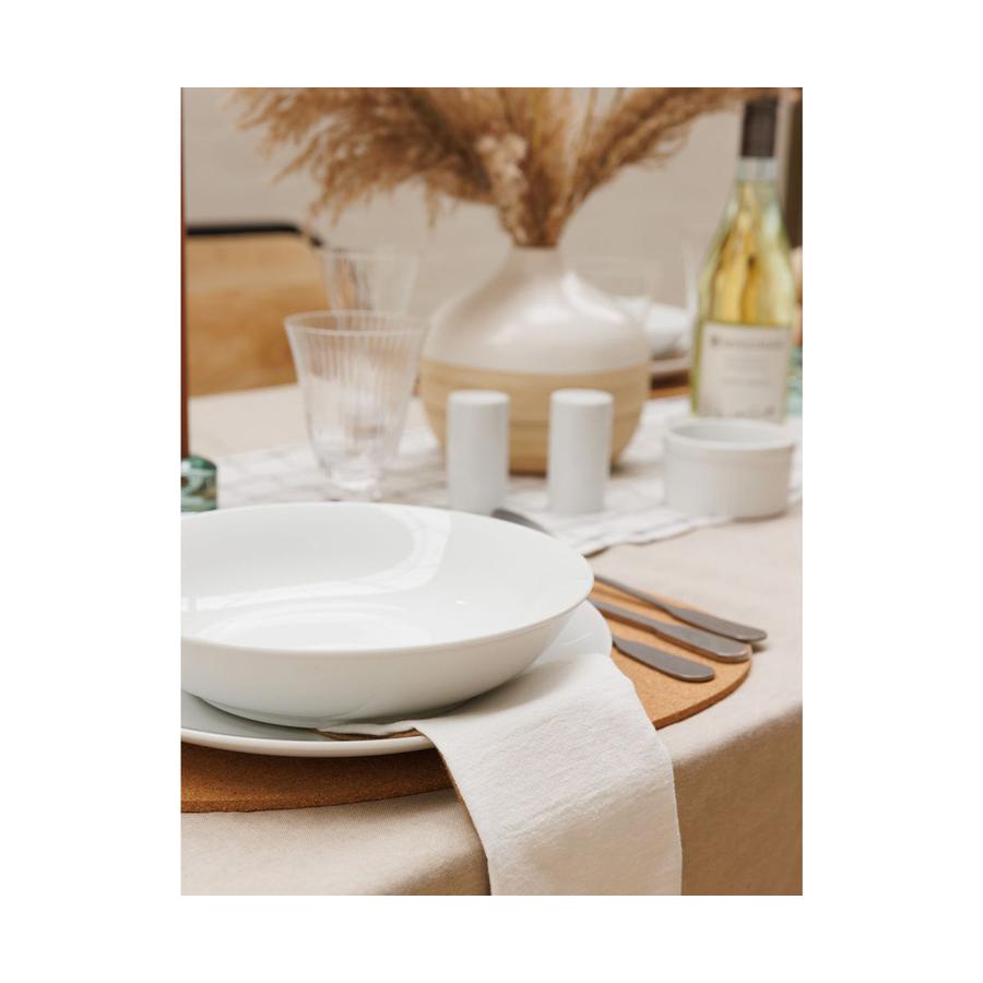 Mikasa Chalk 23cm Porcelain Pasta Bowls (Set of 4) White White