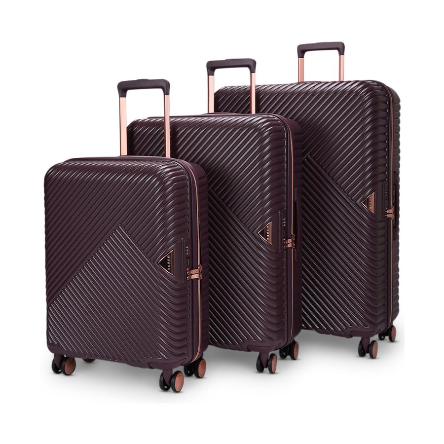 Saben Going Places 55cm, 66cm & 76cm Hardside Luggage Set Merlot Merlot