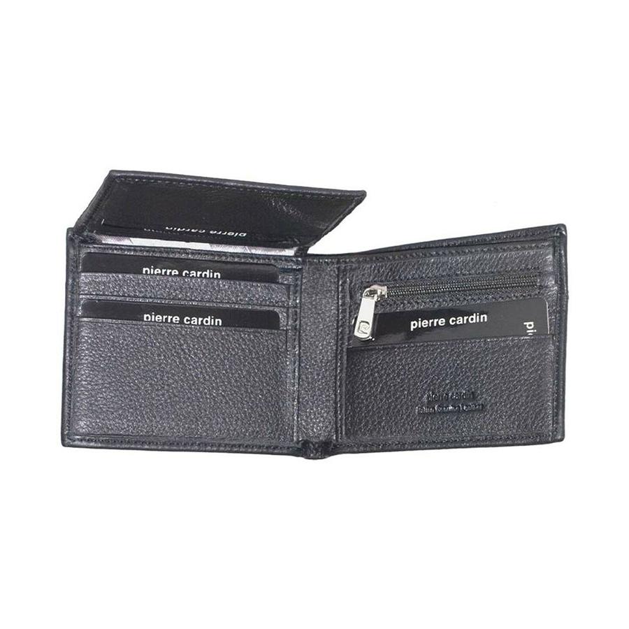 Pierre Cardin Myles Men's Italian Leather RFID Wallet Black Black
