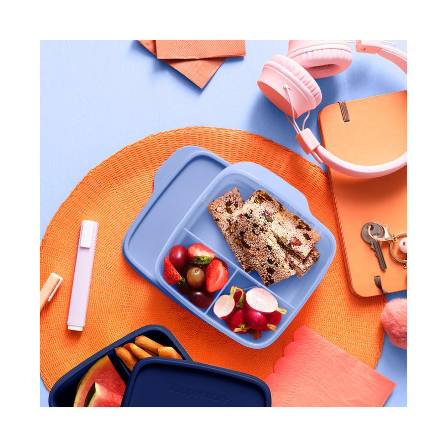 Tupperware Divided Lunchbox 550ml Blueberry Mist Blueberry Mist