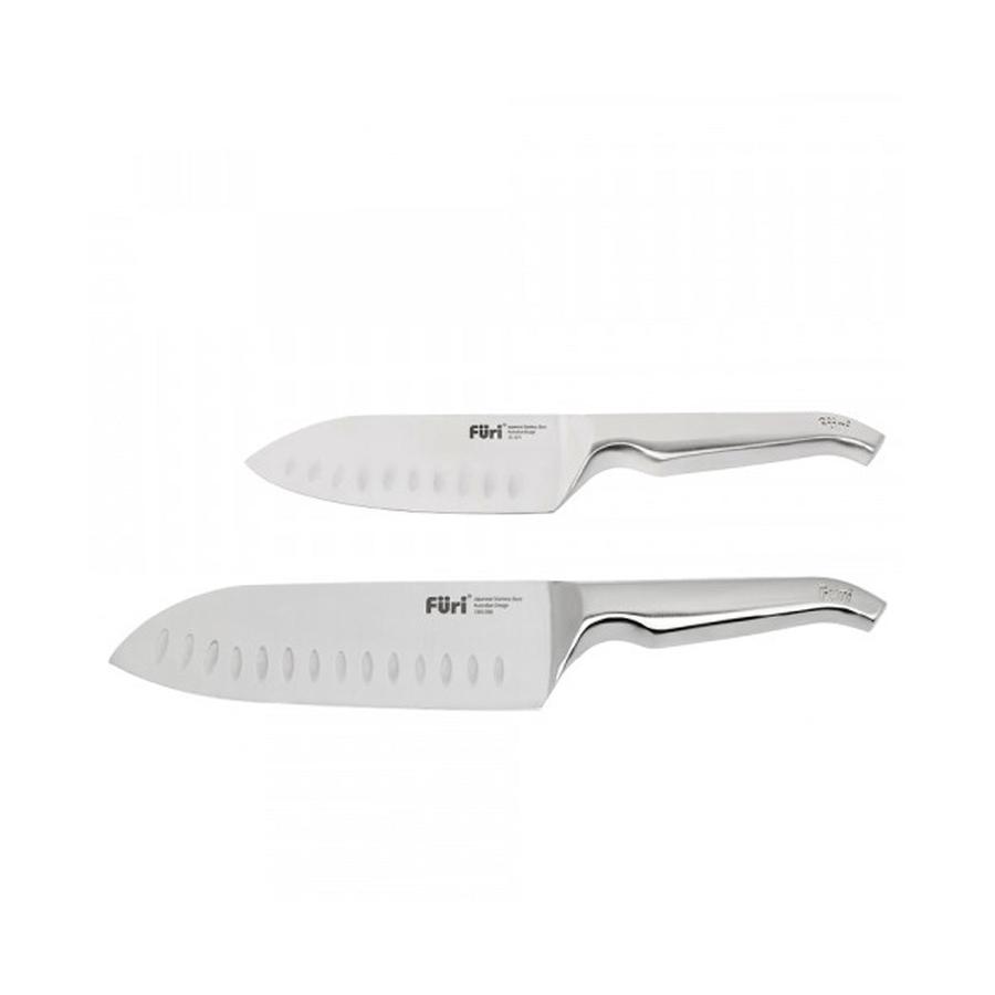 Furi Pro East/West Santoku 2 Piece Knife Set Wood Wood