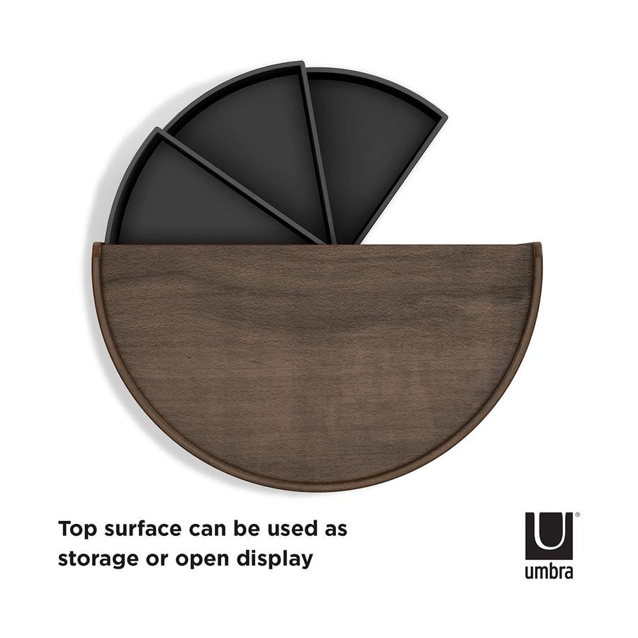 Umbra Moona Storage Box Black/Walnut Black/Walnut