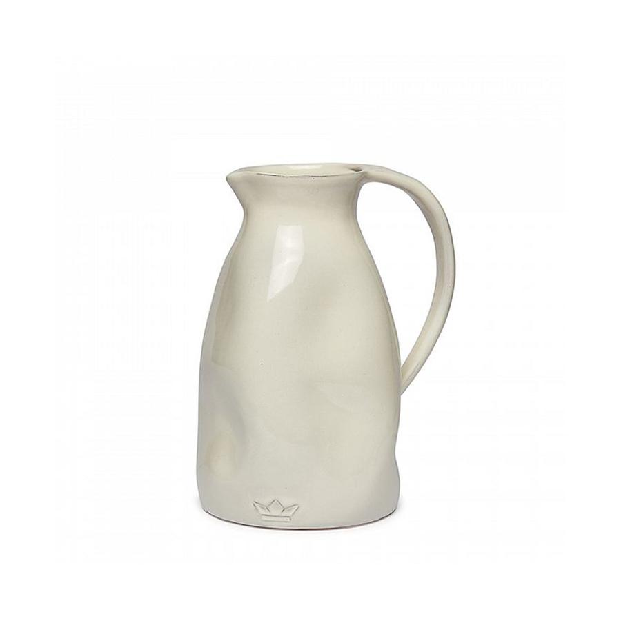 Dutch Deluxes Dented Ceramic Jug White White