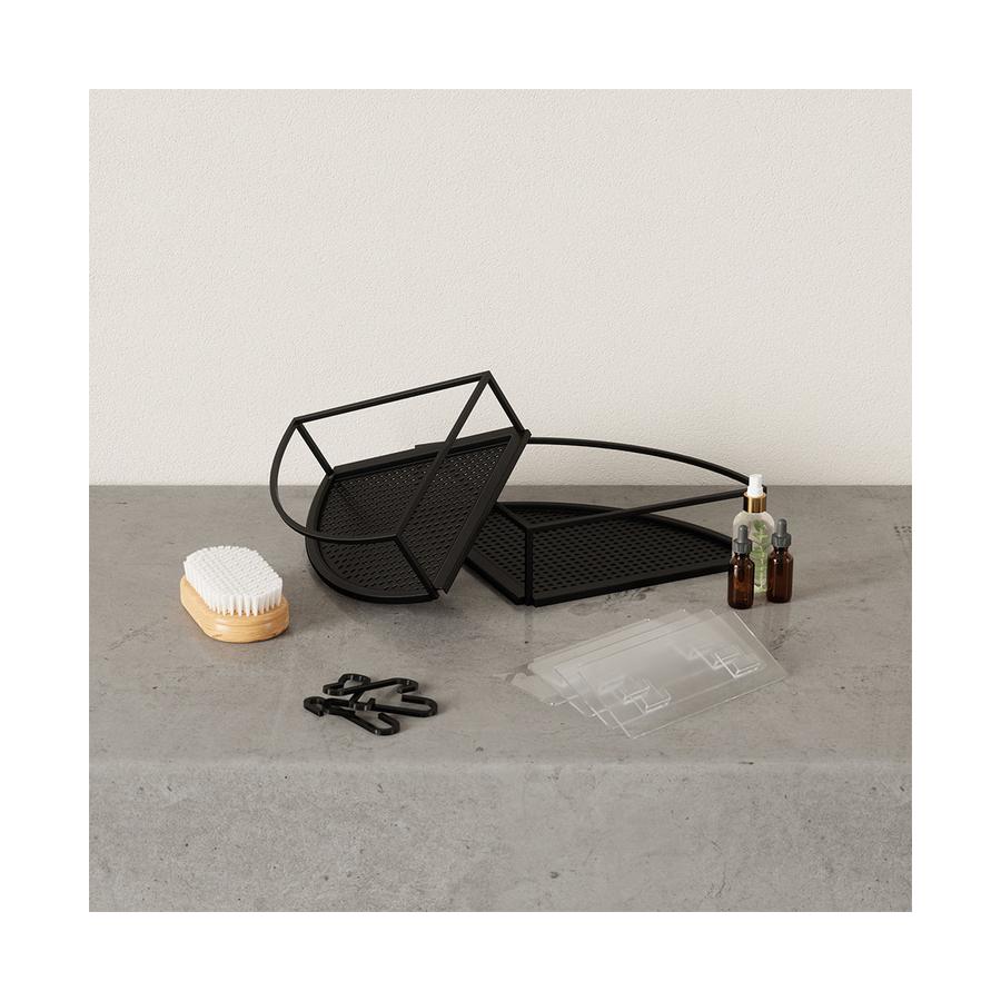 Umbra Cubiko Corner Bins (Set of 2) Black Black