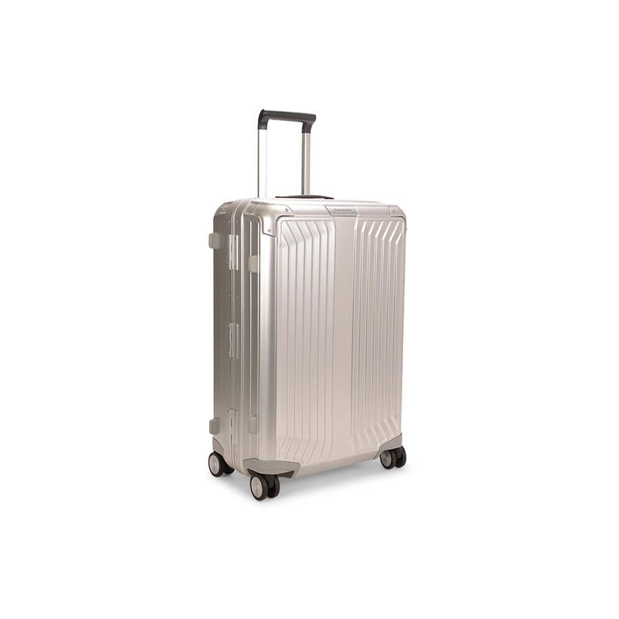 Samsonite Lite-Box ALU 69cm Hardside Checked Suitcase Aluminium Aluminium