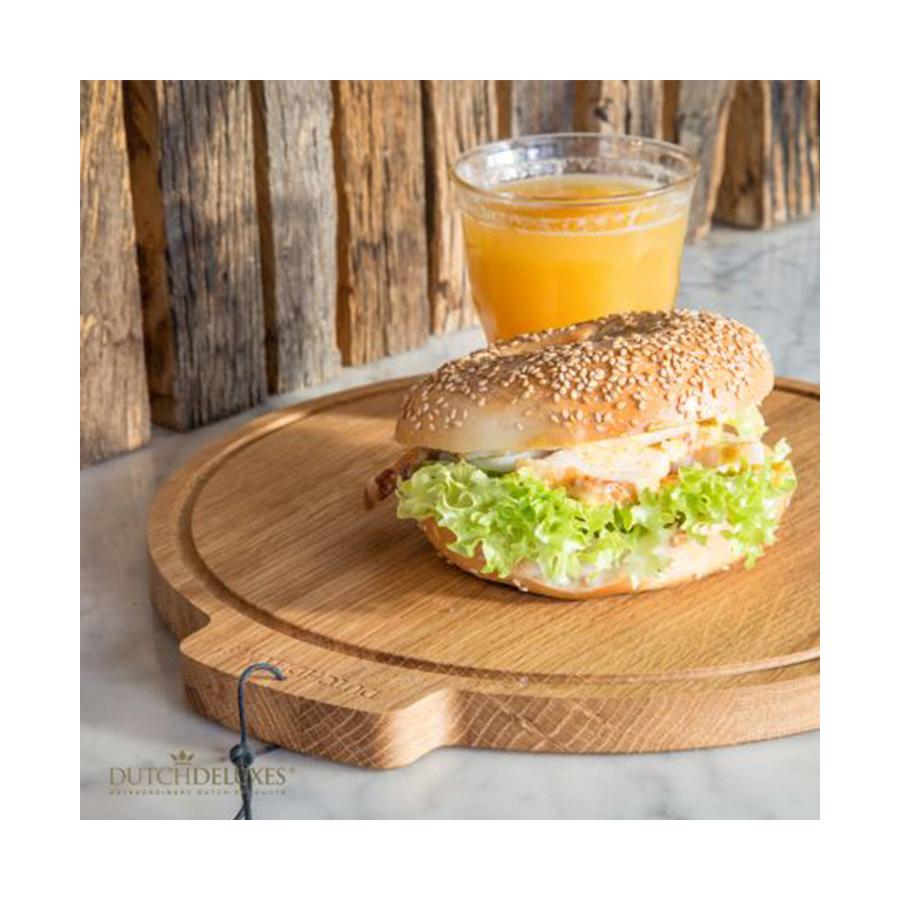 Dutch Deluxes Moon Breakfast Board Oiled Oak Oiled Oak