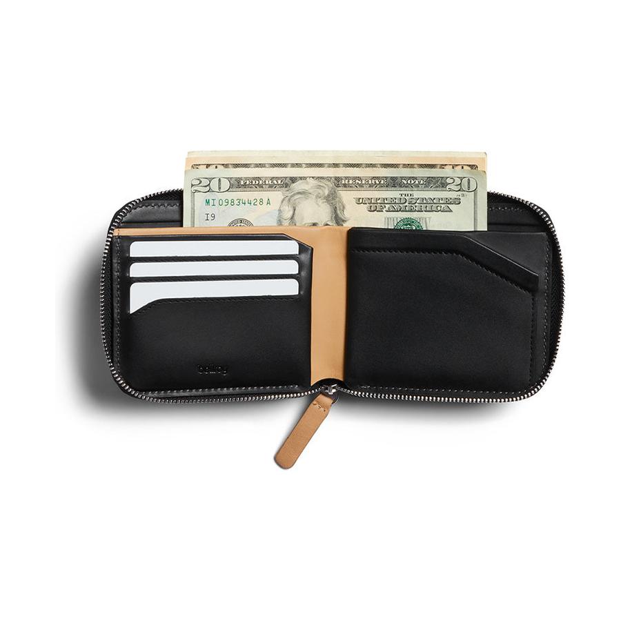 Bellroy RFID Zip Wallet Black Black