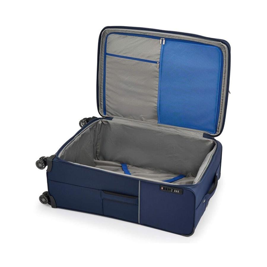 Samsonite 73H 78cm Softside Checked Suitcase Navy Navy