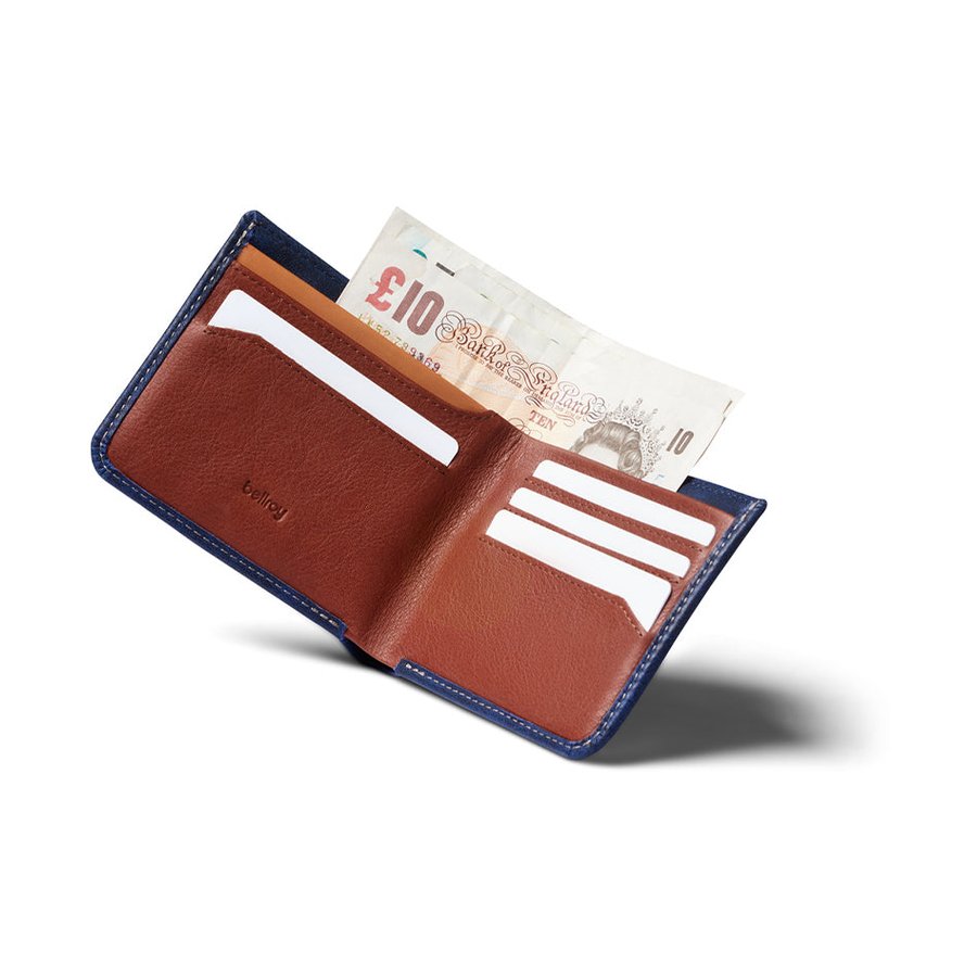 Bellroy RFID Hide & Seek HI Leather Wallet Ocean Ocean