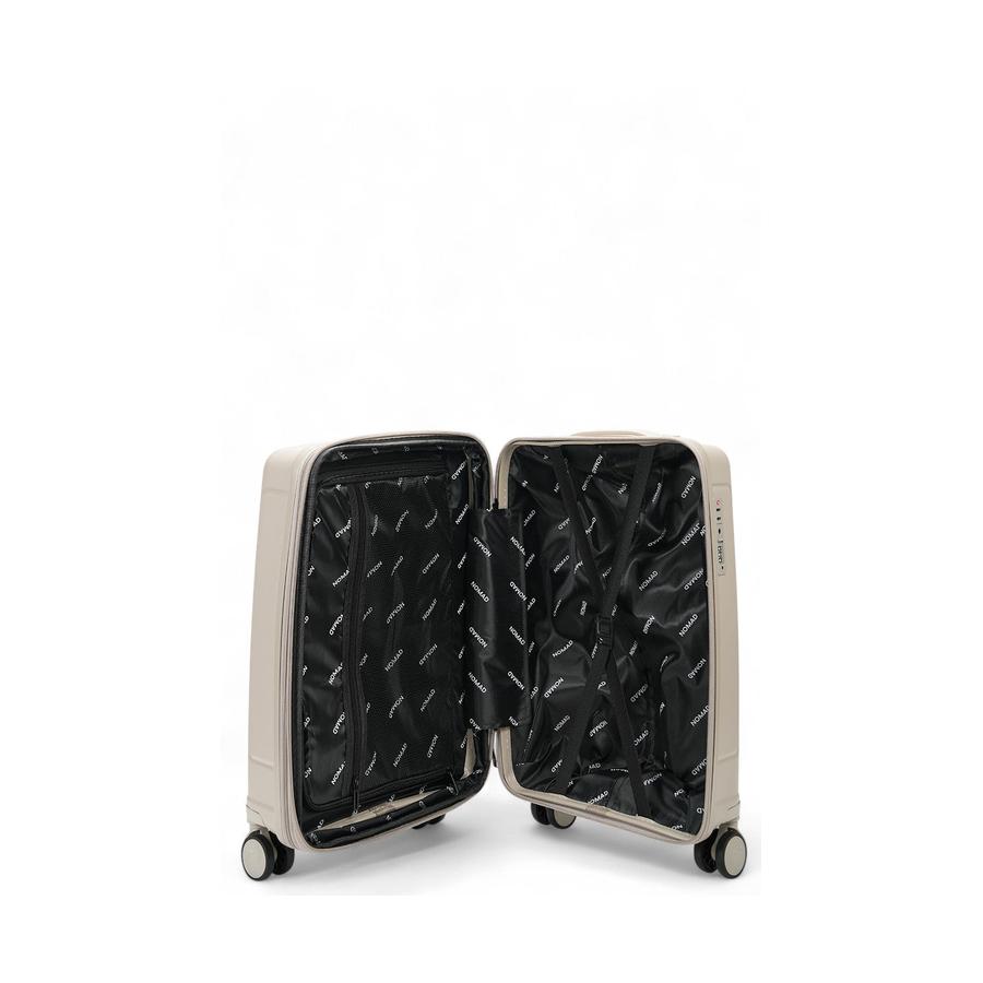 Nomad Quest 56cm Hardside Carry-On Suitcase Beige Beige