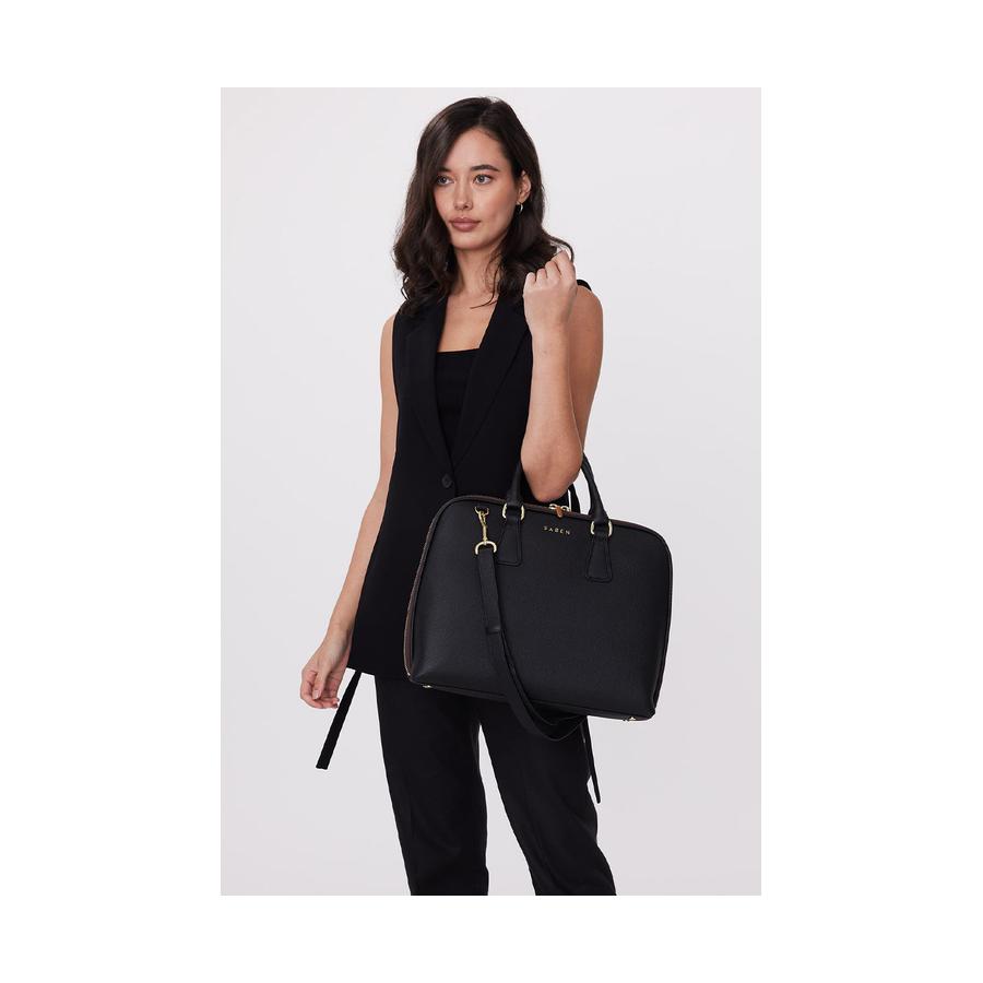 Saben Parker Briefcase Black Black