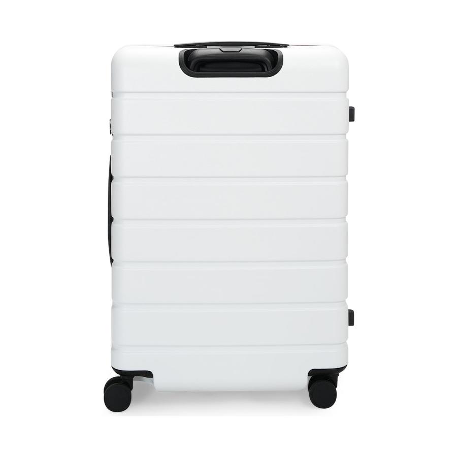 Explorer Arlo Pro 65cm Hardside Checked Suitcase White White