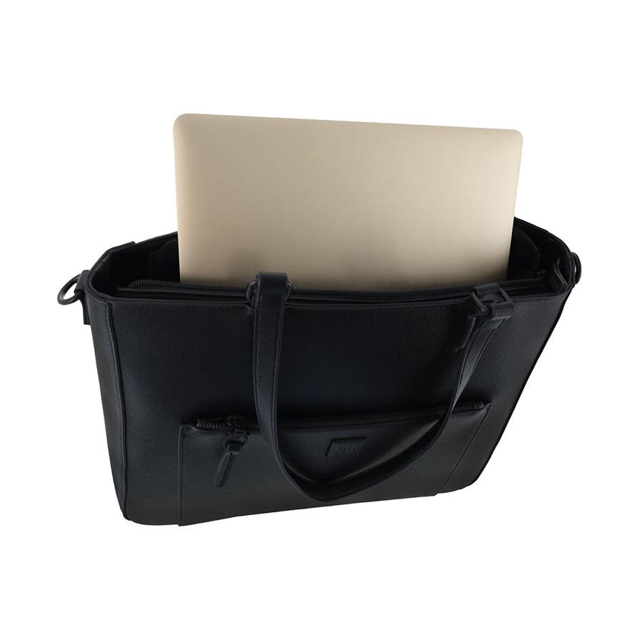 Gap Camilla Ladies Vegan Leather Modern Tote Crossbody Bag Black Black