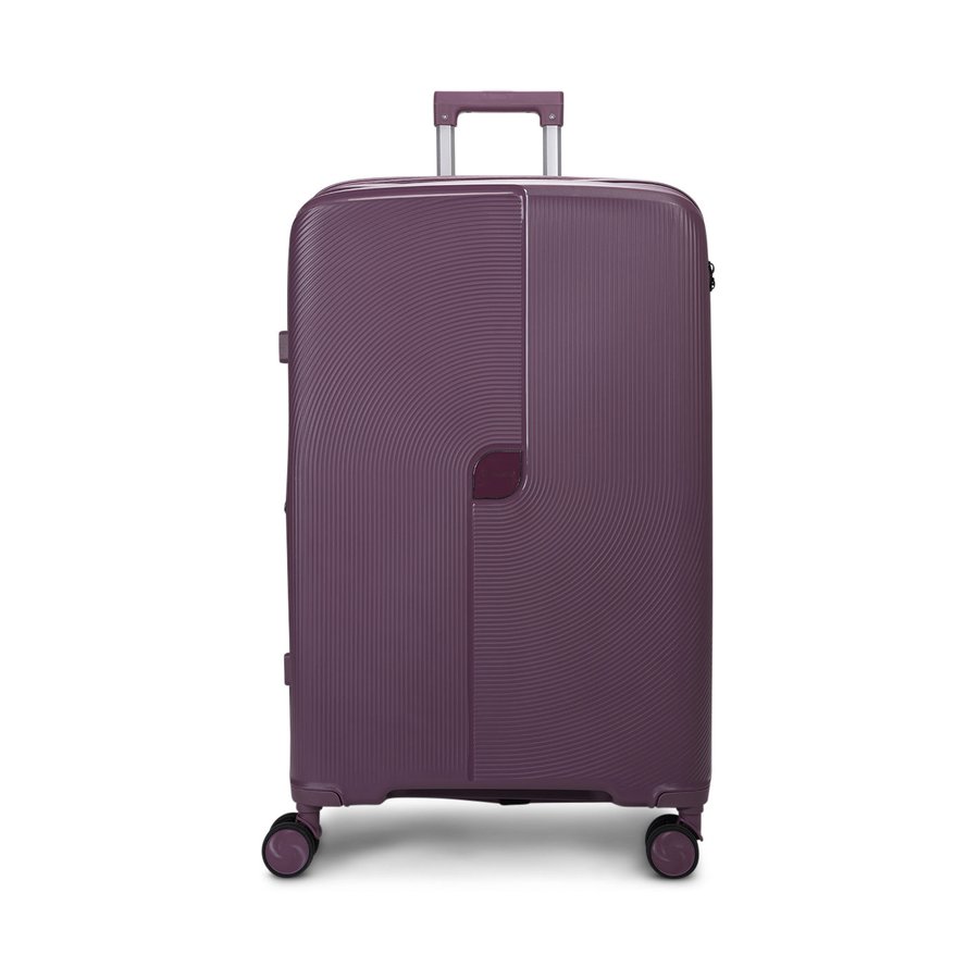 Caselite Aero 75cm Hardside Checked Suitcase Purple Purple