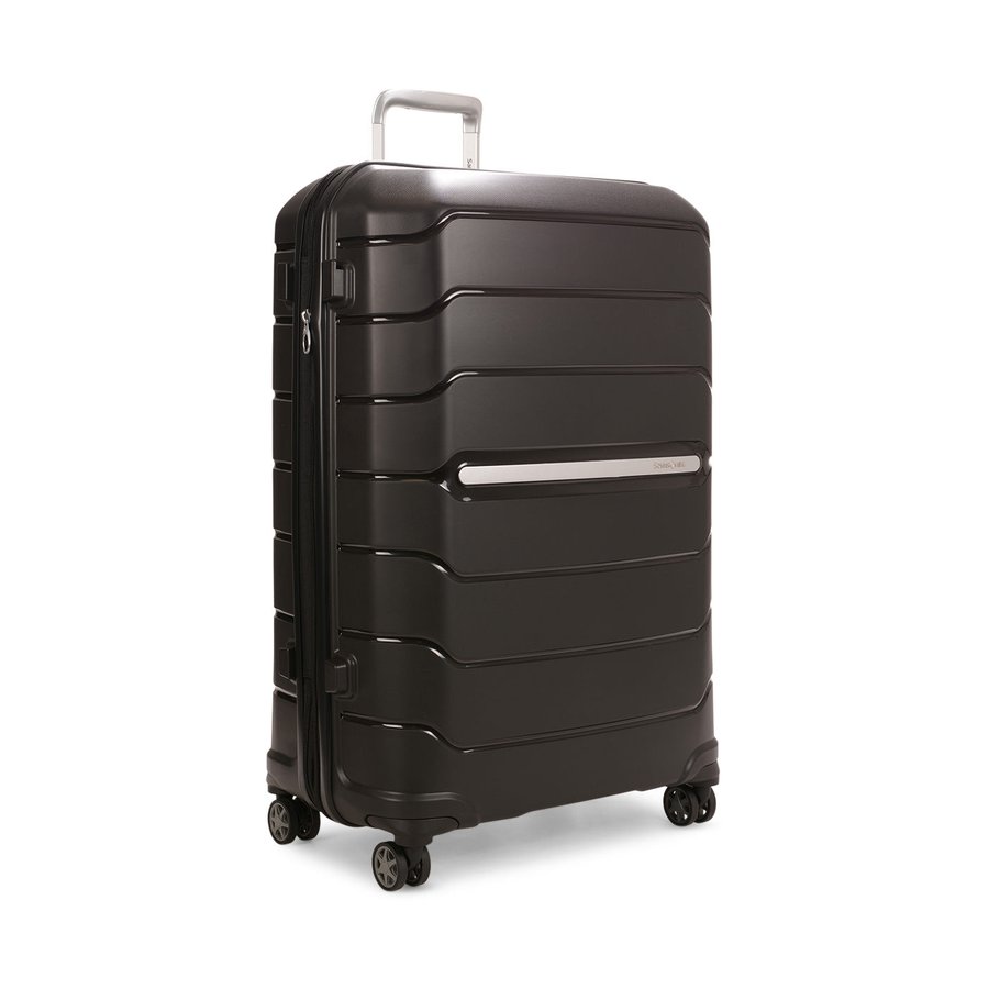 Samsonite Oc2lite 75cm Hardside Checked Suitcase Black Black