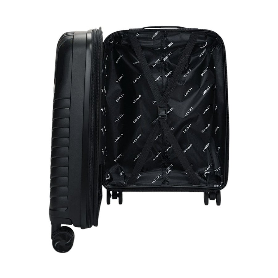 Nomad Journey 56cm Hardside Carry-On Suitcase Black Black