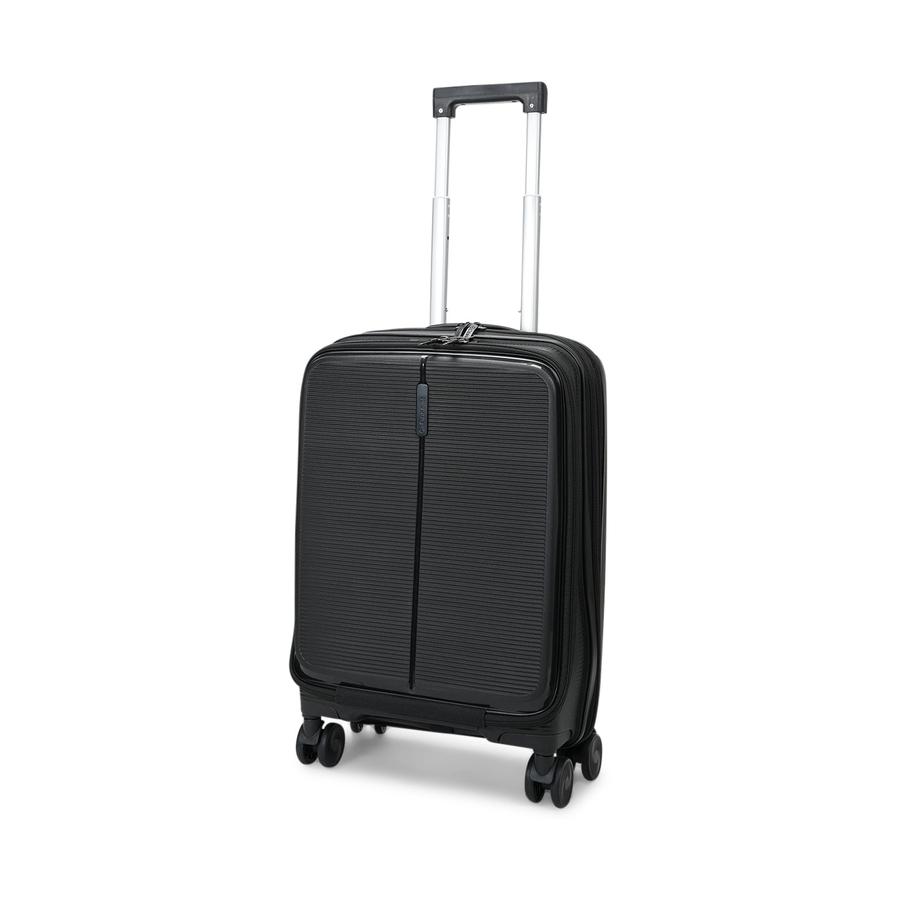 Caselite Venture 57cm Top Open Hardside Carry-On Suitcase Black Black
