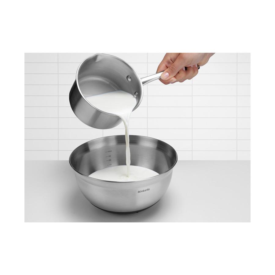 Brabantia Profile 1.6L Mixing Bowl - Bake & Mix Matte Steel Matte Steel