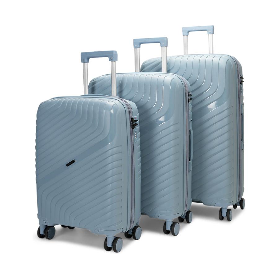 Nomad Journey 56cm, 66cm & 75cm Hardside Luggage Set Steel Blue Steel Blue