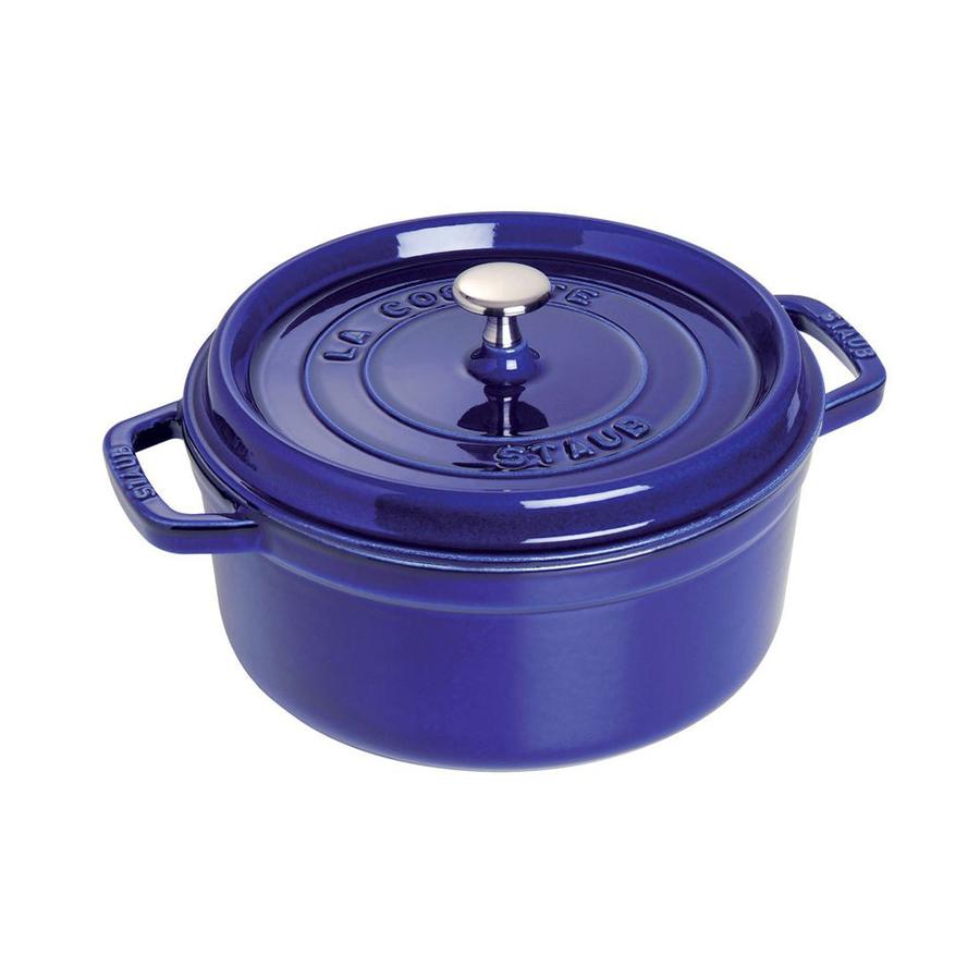 Staub 24cm (3.8L) Round Cocotte Marin Blue Marin Blue