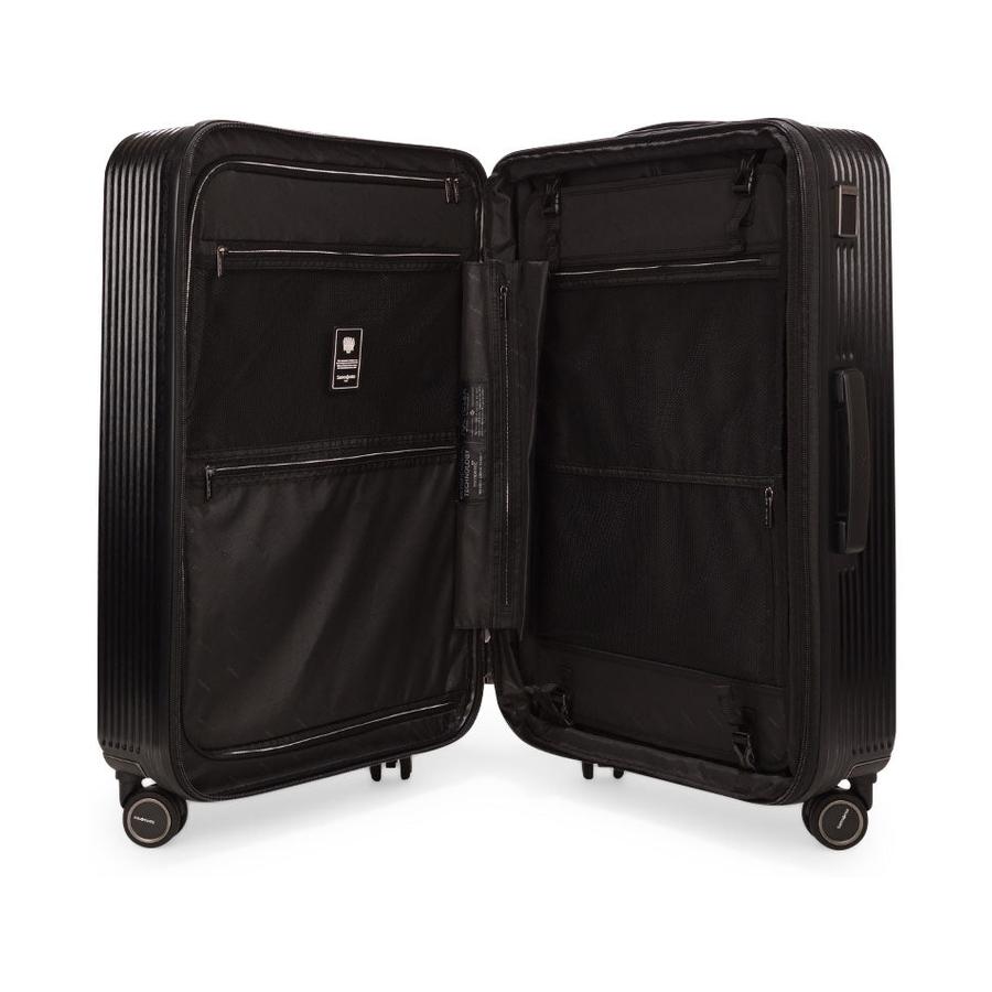 Samsonite Beamix 71cm Hardside Checked Suitcase Black Black