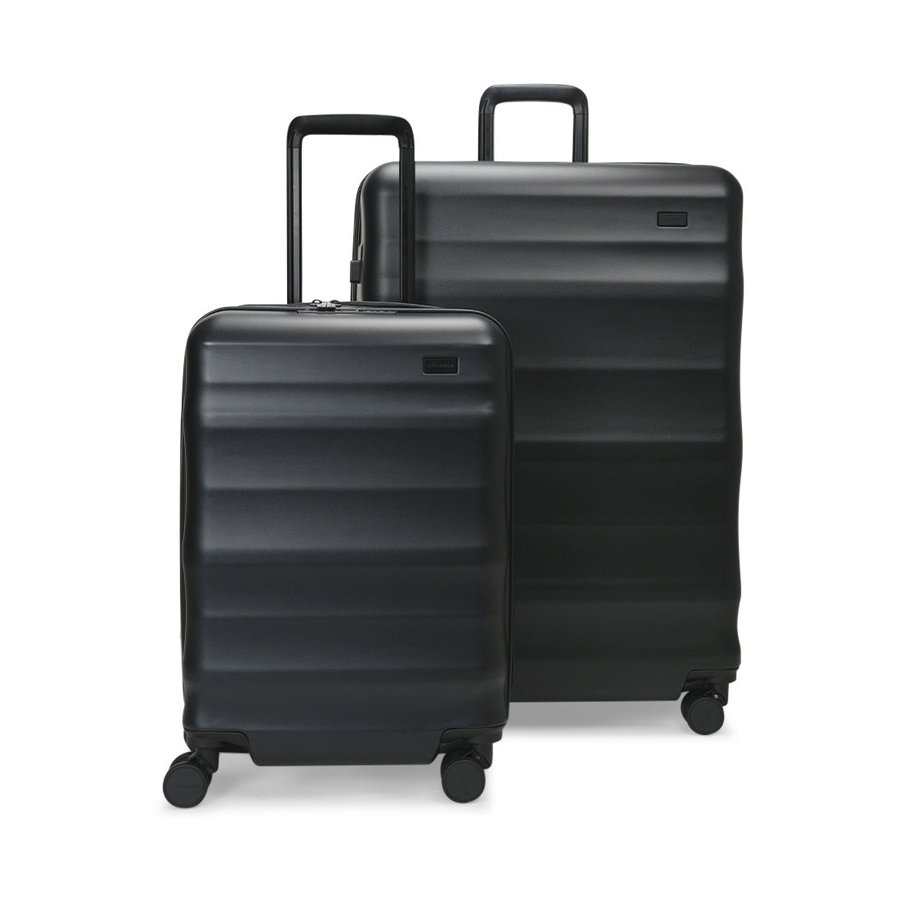 Explorer Luna-Air 55cm & 74cm Hardside Luggage Set Black Black