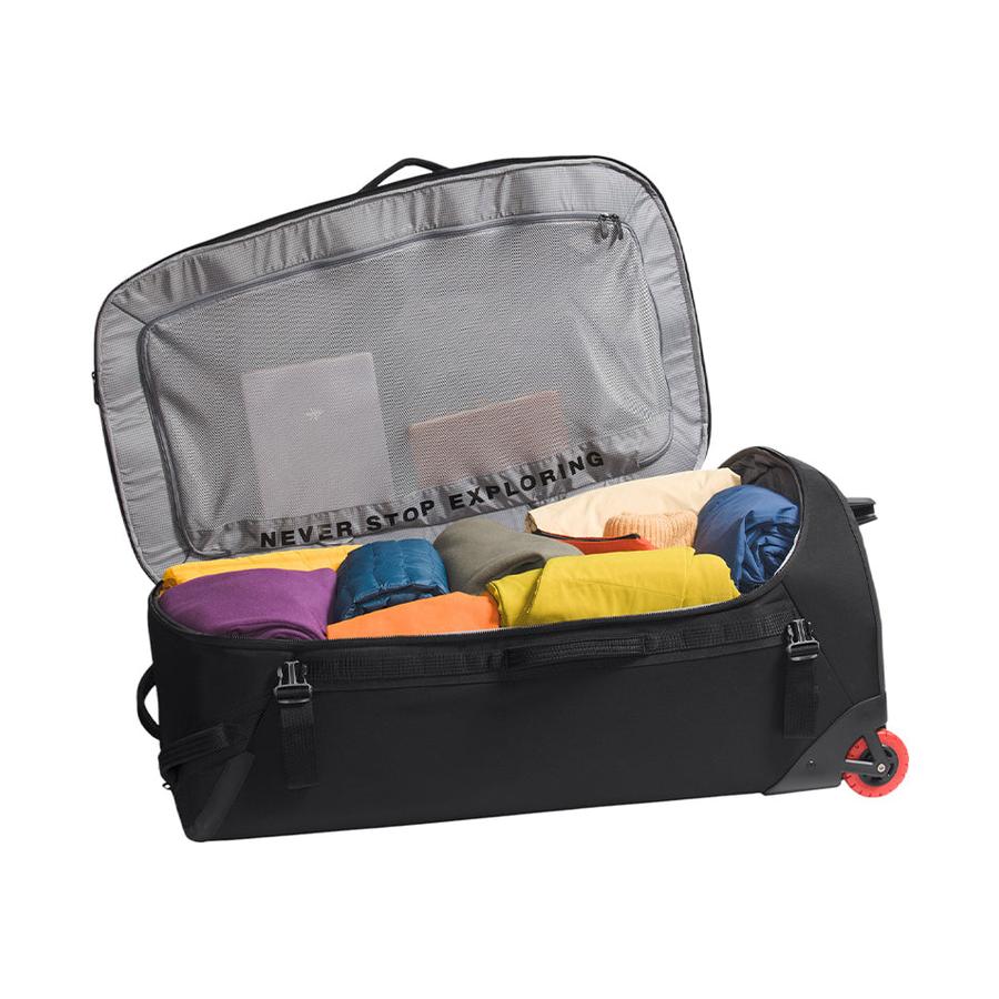 The North Face Base Camp Rolling Thunder 92cm Checked Suitcase Black Black