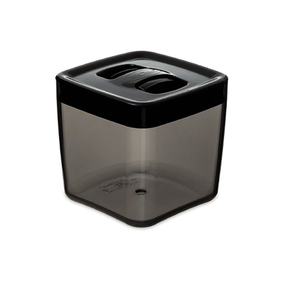 ClickClack Display Cube 1.4L Airtight Container Set of 4 Black Black
