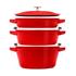 Staub 4 Piece Cookware Set Cherry Red